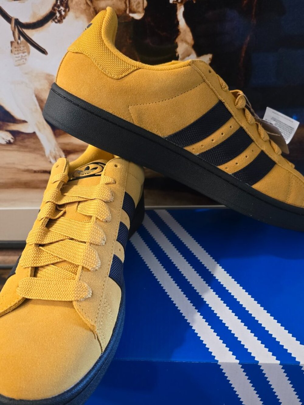 adidas Campus 00s Shoes JI3308 Preloved Yellow / Black BRUCE LEE Men's Sz 10 NEW